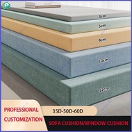 Customized 60D density sponge sofa cushion thickened and hardened window cushion solid wood mahogany