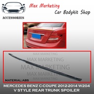 MERCEDES BENZ C-COUPE 2012-2014 W204 C250 C350 C63 V STYLE REAR TRUNK SPOILER DUCKTAIL WITH PAINT AB