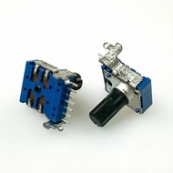 2PCS RK14 B10K B103 Horizontal 7-Pin Dual Channel Mixing Console Electric Piano Amplifier Volume Pot