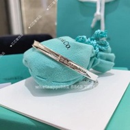🎀 Tiffany蒂芙尼1837系列經典手鐲貴妃窄版開口手鐲銀男女款
