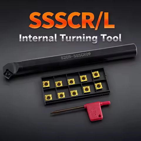 SSSCR/L Lathe turning tools S12M-SSSCR09 S25S-SSSCR09 CNC Internal tool holder metal Boring Bar for 