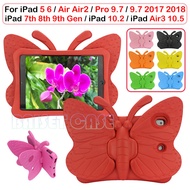 For iPad Air Air2 Air3 10.5 iPad 5 6 7 8 9th Gen iPad 9.7 10.2 2019 2020 2021 iPad 2 3 4 Kids Safe Eva Shockproof Stand Case Cover