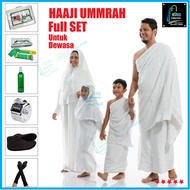 [ Ready Stock ] [FULL SET Kain Ehram 7 Item ] Kain Ihram Haji & Umrah Kain Ihram Dewasa Kain Ehram L