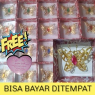 300 pcs souvenir pernikahan Bros kupu-kupu