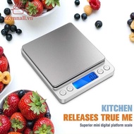 zZynnall Rechargeable 3000g/0.1g Food Weighing Scale Digital Kitchen Scale Weight Grams Cooking Baki