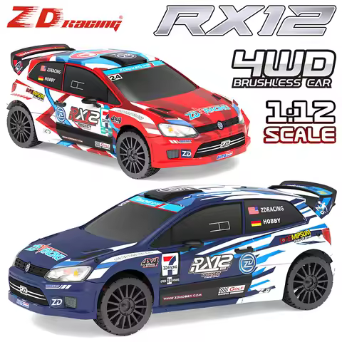 ZD Racing RC Car 1:12 Scale RX12 Brushless Car 70KM/H Car 4WD 2200mAh 350M Rally Vehicle
