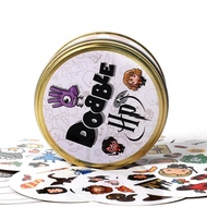 Spot It 55pcs Dobble Card Game Pokemon ONE PIECE Demon Slayer board game with Metal Box family game 