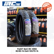 IRC NR 82 80/80-14 and 100/70-14 Tire Package Ring 14 80/80 and 100/70 Tubeless Tubeless Mio Motorcy