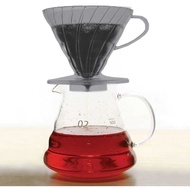 [LTS] One Two Cups Dripper V60 Coffee Filter V60 Cone Coffee Dripper Plastic