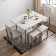 Namiko ชุดโต๊ะอาหารพับได้ 2-6 ที่นั่ง พร้อมเก้าอี้พนักพิงและเก้าอี้สตูล รุ่น LS159R5 LS159S1 LS159S3