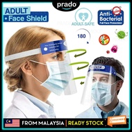 PRADO CLEAR STOCK Face Shield Protector High Definition Cover Screen Anti-fog Masks Anti Splash Head Guard防护面罩