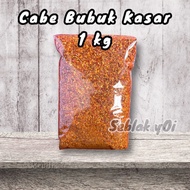 Cabe bubuk kasar 1 kg super pedas jeletot