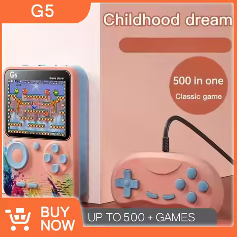 G5 500 In 1 MINI Game Handheld Game Players Portable Retro Video Console Boy 8 Bit 3.0 Inch Color LC