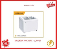 Adya FREEZER BOX MODENA SLIDING KACA 256 LITER 150 WATT MC - 0260 W