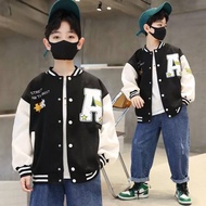 Unisex KIDS Varsity Baseball Jacket (1th - 18th) LOGO A TOKYO KIDS Bomber Jacket Fleece Button Unise