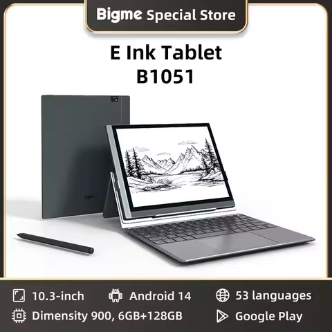 BIGME B1051 Ebook Reader, 10.3 inch Electronic book reader, E-ink e-book reading tablet, 6+128GB And