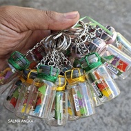 GANTUNGAN GLASS BOTTLE SHIP KEYCHAIN SOUVENIR