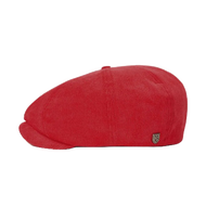 BRIXTON Newsboy CAP BROOD SNAP RED Corduroy Retro [TCC]