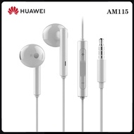 หูฟัง Huawei Headset หูฟังหัวเว่ย AM115 Earphone Full Bass In-Ear Headphones ของแท้ หูฟังแบบเสียบหูพร้อมไมโครโฟนควบคุมระดับเสียง สำหรับ P30 P10 Mate10 Nova4 4e 3 3i 2 2I Y9 Y Max