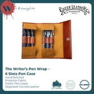 Galen Leather - The Writer’s Pen Wrap - 6 Slots Pen Case