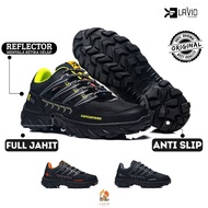 Lavio Track Sepatu Gunung Hiking Adventure Outdoor Reflector Full Jahit Anti Slip Pria