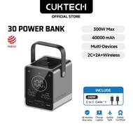 CUKTECH 140W 40000mAh power station forMuliti devices with fast charging cable 30 Power bank