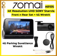 70mai A810S Dash Cam 4K Resolution Sony Starvis Lens Dual Vision Recorder with GPS ADAS DVR 70 Mai
