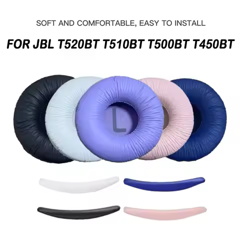 Replacement Headset Ear Pads Foam Soft Ear Cushions Comfortable Headband for JBL T520BT T510BT T500B