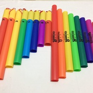 8-tone Tube with Handle Teaching Aids Plastic 8-tone Tube Colorful Eight-tone Tube Eight-tone Tu