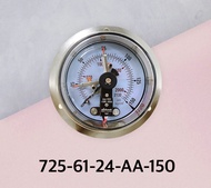 Pressure Gauges with Electric Contact แบบปกติเปิด (N/O) หน้าปัด 100 mm. เกลียว PT 1/2" สำหรับงานไฮดร