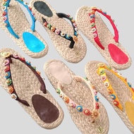 Espadrille tsinelas Dina Abaca Beaded for women(Dina jap)