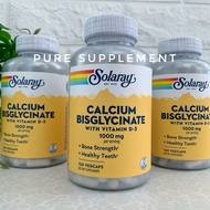 Solaray Calcium Bisglycinate 1000mg with Vitamin D3
