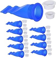 Veemoon 10pcs Sink Backflow Washer Machine Hose Silicone Drain Stopper Floor Drain Seal Core Backflow Preventer Drainage Core Sewer Connector Tub Drain Basin Silica Gel Filter