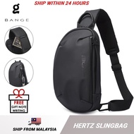 📗🤔🉖Bange Hertz Sling Bag Shoulder Bag Crossbody Bag Men’s Bag Beg Lelaki Multi Compartment Water-Res