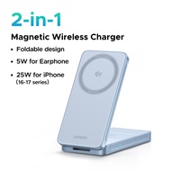 【MagFlow】UGREEN QI2 25W Magnetic Wireless Charger MegSafe Stand Qi2.2  For iPhone 17 16 15 14 Pro Ma