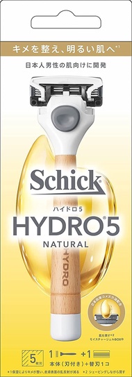 別緻的Schick Hydro 5天然持有人（帶有刀片+1個替換刀片）