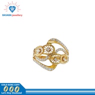 cincin emas asli/cincin wanita emas asli/cincin emas (375)original