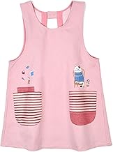 Kusuguru Japan 236576 Knit Nekozagawa Dress Apron, Pink, M - L