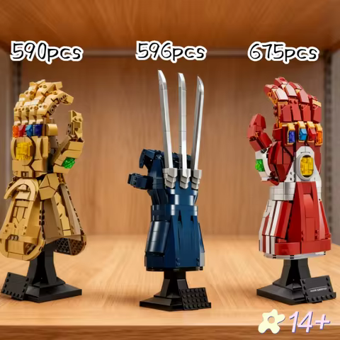 New Arrival 76250 76223 76191 Wolverine's Claws Iron Man Super Heroes Building Blocks Bricks Gloves 