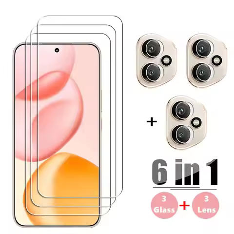 6in1 For Honor 400 Tempered Glass Screen Glass Honor 400 Screen Protector HD Protective Phone Lens F