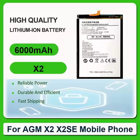 Battery For AGM H3 Mobile Phone M6 M7 A8 mini M5 X1 A9 X2 X2SE A10 X5 X3 M2 A1Q