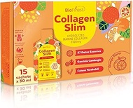 BioFinest Marine Collagen Peptides Slim Drink, Liquid, 15 Count, Orange, Hydrolyzed Collagen, 5500mg
