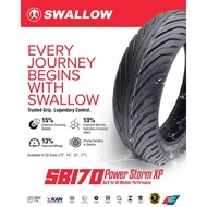SWALLOW SB170 TUBELESS TYRE MOTORSIKAL TAYAR TIUBLESS SUPER GRIP DRY AND WET HYDRO GRIP RUBBER