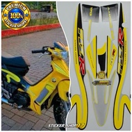 Yamaha F1ZR Fizr Caltex Yellow Motorcycle Striping Stickers FactoryOriginal