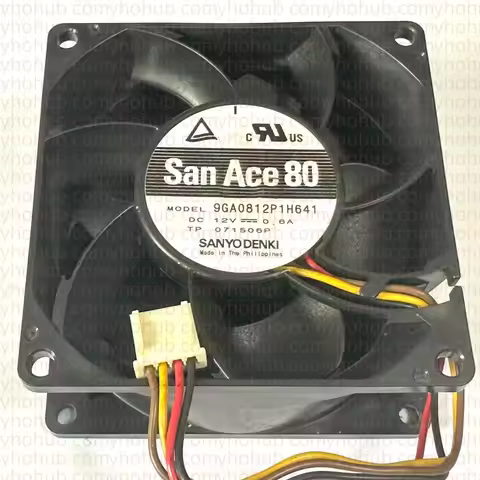 SANYO DENKI 9GA0812P1H641 DC 12V 0.6A 80x80x38mm 4-Wire Cooling Fan