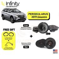 Aruz front and rear - Infinity Reference 6530cx 6.5" 2-way component speaker + Reference 6532ix 6.5"