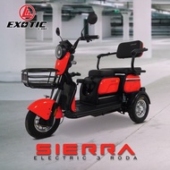 Sepeda Motor Electric Exotic Sierra Sepeda Motor Electric 3 Roda Baterai 48V20Ah