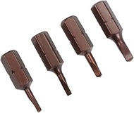 uxcell Triangular Bits Set 4-in-1 1/4 Inch Hex Shank Magnetic TA18/20/23/27 Screwdriver Set 25mm Len