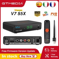 GTMEDIA V7 S5X Super Value Satellite TV Receiver DVB-S/S2 Full HD 1080P With USB WIFI Digital Recept