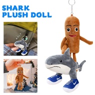 Tung Tung Tung Sahur Bag Decoration Tralalelotralala Shark Plush Doll Decoration Pendant H7w4